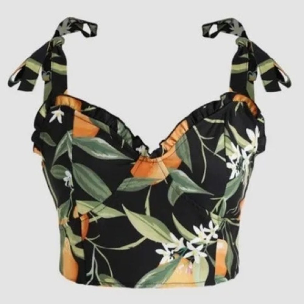 Harvest Fruits Corset Crop Tank Top